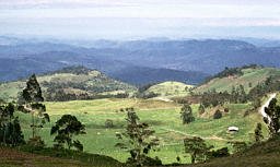 Breathtaking landscape in the Andean zone of Colombia